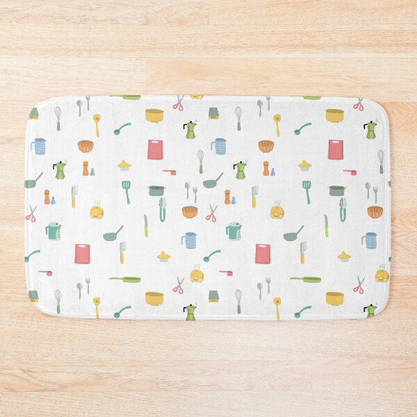 Item preview, Pastel Kitchen Pattern – Cute Cooking Utensils designed and sold by Chigurena.