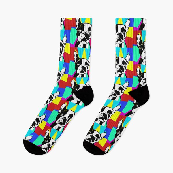Item preview, French bulldog pop art - Frenchie - funky punky designed and sold by TheRubberOnion.