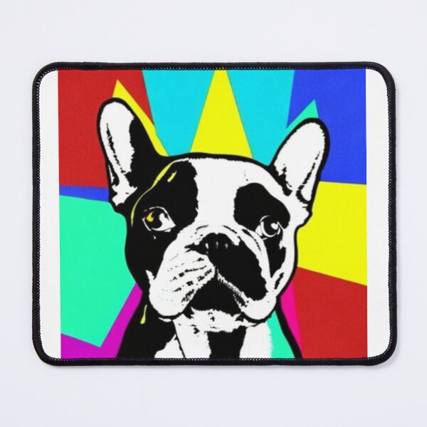 Item preview, French bulldog pop art - Frenchie - funky punky designed and sold by TheRubberOnion.