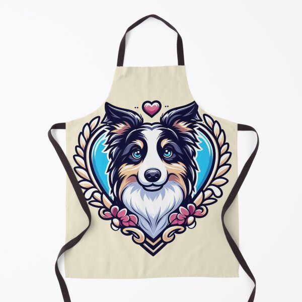 Item preview, Border Collie Black And White Cottagecore Dog Valentine's Day designed and sold by CoffeeIsATrip.