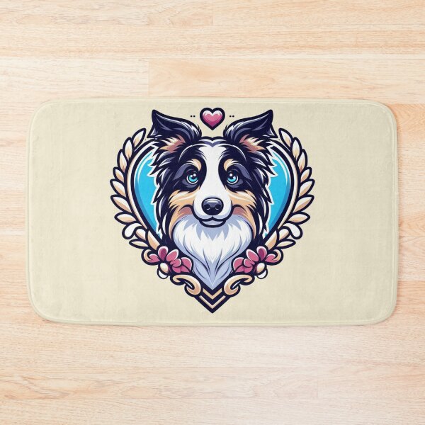 Item preview, Border Collie Black And White Cottagecore Dog Valentine's Day designed and sold by CoffeeIsATrip.