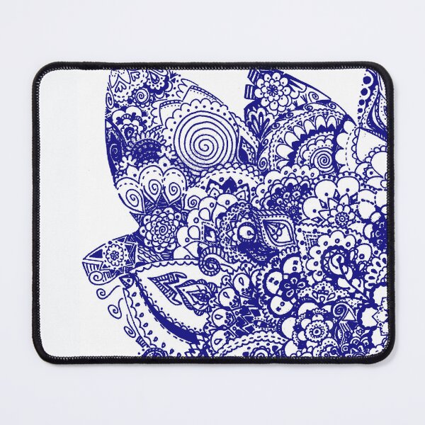 Item preview, Blue zentangle designed and sold by Magdalena Borkowska.