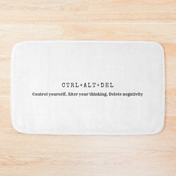Item preview, Control yourself, Alter your thinking, Delete negativity designed and sold by Rally1.