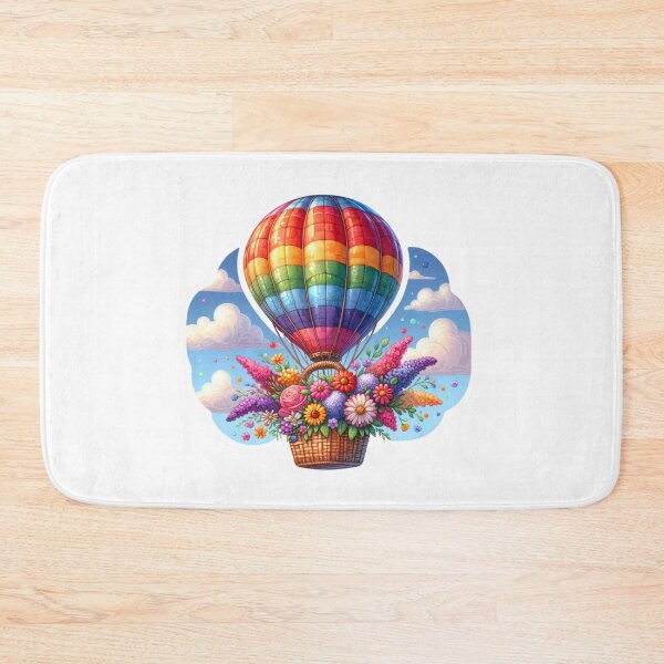 Item preview, Floral Hot Air Balloon Stickers designed and sold by mymagicstoreus.