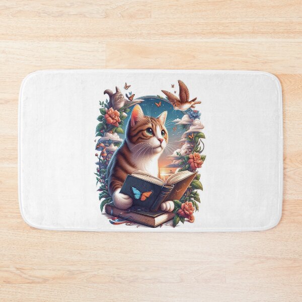 Item preview, Cat Reading book,nerdy designed and sold by GLORY-LIFE.