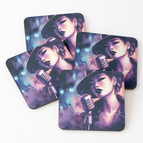 Item preview, Neo Noir Asian Jazz Singer Woman [Watercolor] designed and sold by RESToRAPTOR.