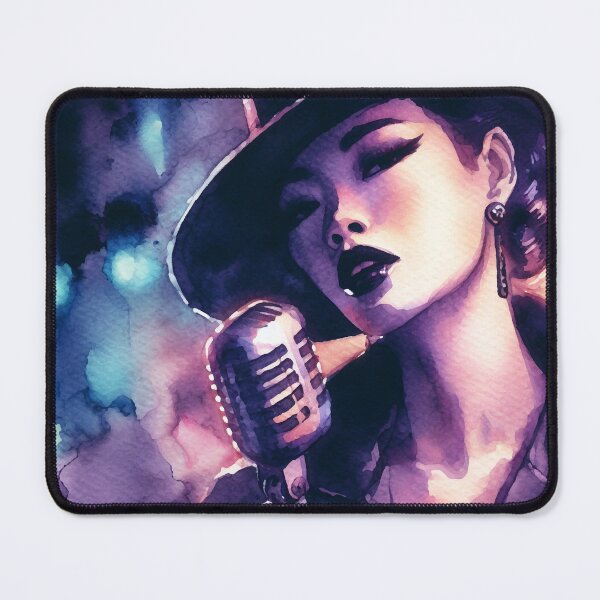 Item preview, Neo Noir Asian Jazz Singer Woman [Watercolor] designed and sold by RESToRAPTOR.