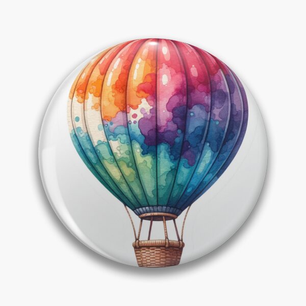 Item preview, Colorful Hot Air Balloon Stickers designed and sold by mymagicstoreus.