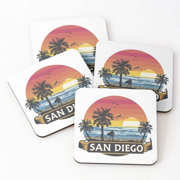Item preview, San Diego California, Sunset Beach - A Tropical Paradise designed and sold by CircinusStore.