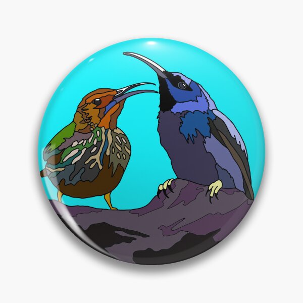 Item preview, Purple Honeycreeper Female and Male | Gift for Lover of Honeycreepers designed and sold by Marian Murdoch.