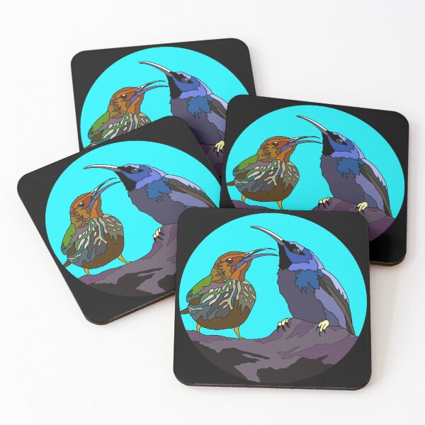 Item preview, Purple Honeycreeper Female and Male | Gift for Lover of Honeycreepers designed and sold by Marian Murdoch.