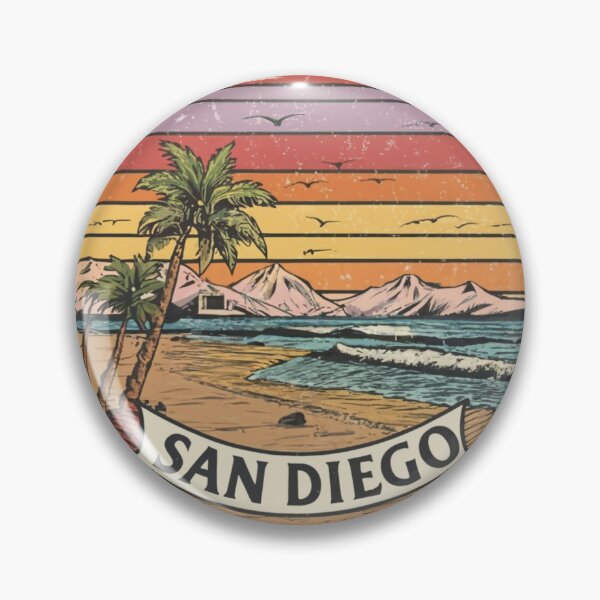 Item preview, Sunset in San Diego California - A Colorful Illustration designed and sold by CircinusStore.