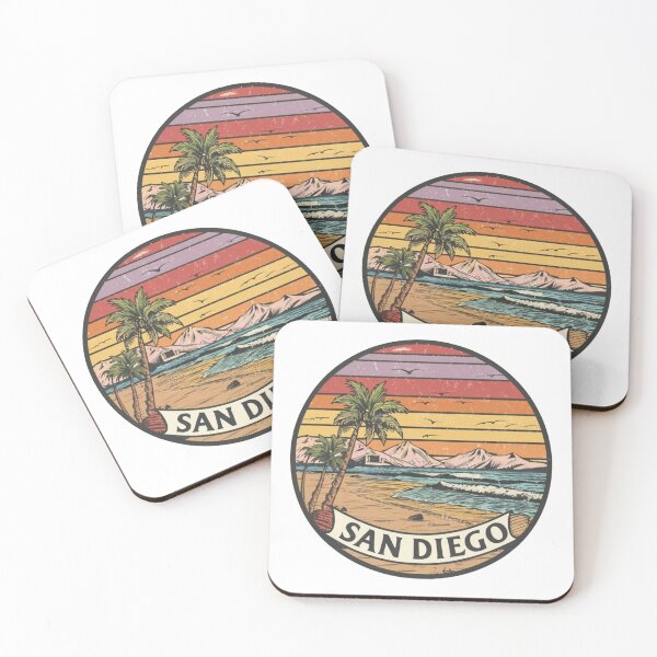 Item preview, Sunset in San Diego California - A Colorful Illustration designed and sold by CircinusStore.