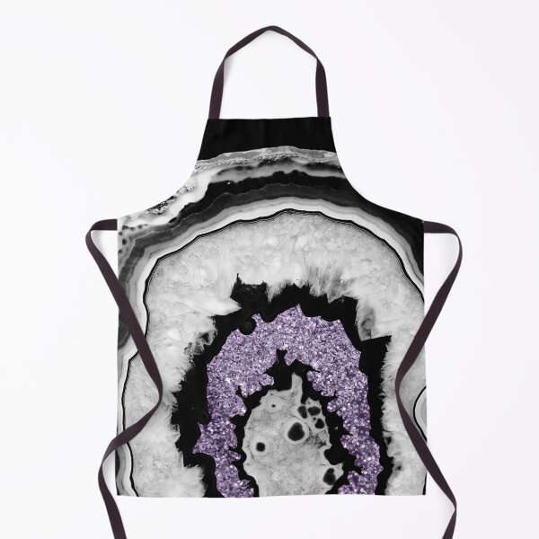 Item preview, Gray Black White Agate with Ultra Violet Glam #2 (Photo of Glitter Only - Not Reflective) designed and sold by Anita's & Bella's Art.