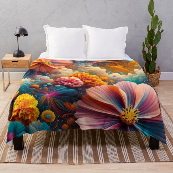 Item preview, Cosmic Bloom Marigold & Cosmos Fusion designed and sold by NAFDesigns.