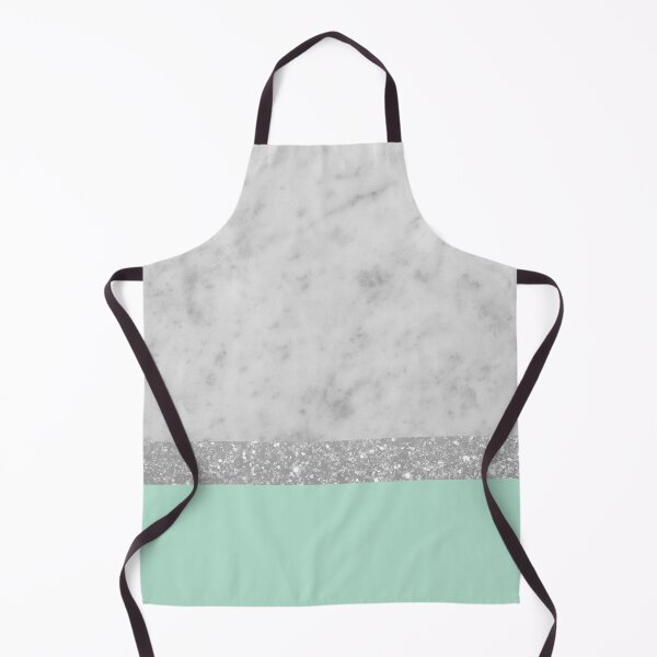 Item preview, White Marble Mint Silver Stripe Glam #1 (Photo of Glitter Only - Not Reflective) designed and sold by Anita's & Bella's Art.