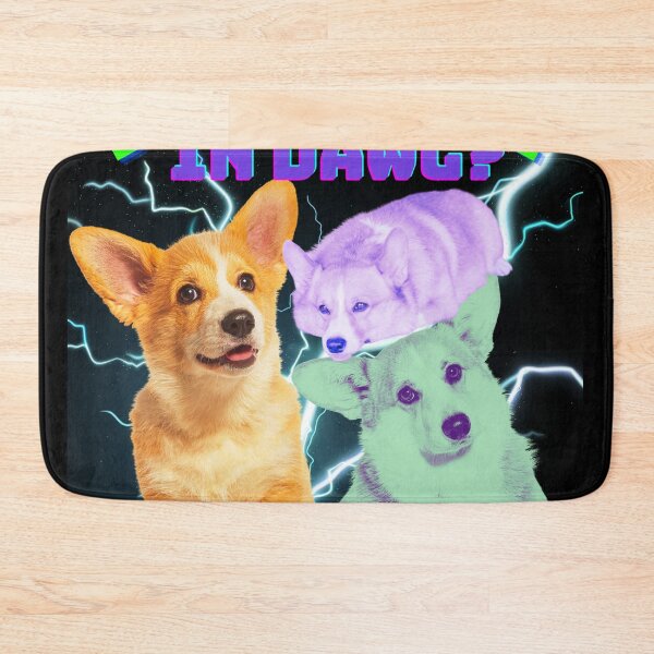 Item preview, 90 Bootleg Corgie Funny Retro Style designed and sold by CyberArtistOne.