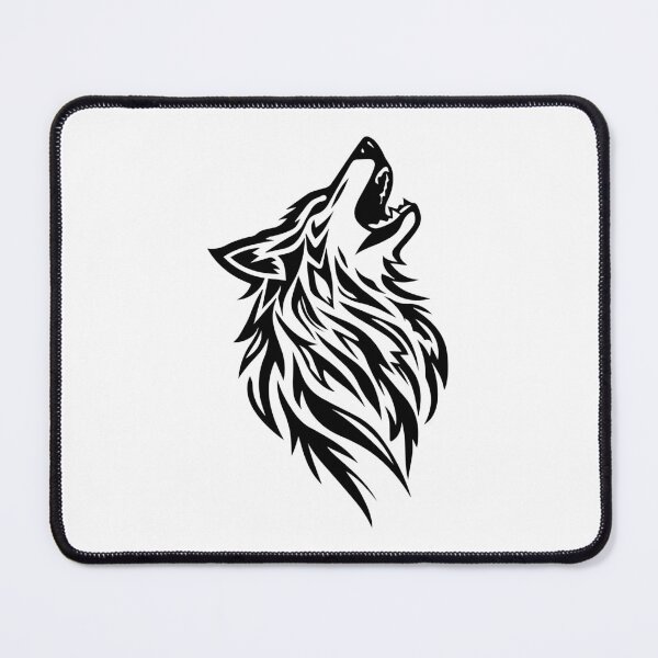 Item preview, Howling Wolf Tribal Tattoo designed and sold by CosmicAnomaly.