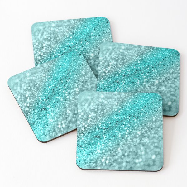 Item preview, Aqua Ocean Bokeh Glam #1 (Photo of Glitter Only - Not Reflective) designed and sold by Anita's & Bella's Art.