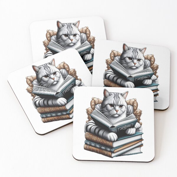 Item preview, Cat Reading book,nerdy designed and sold by GLORY-LIFE.