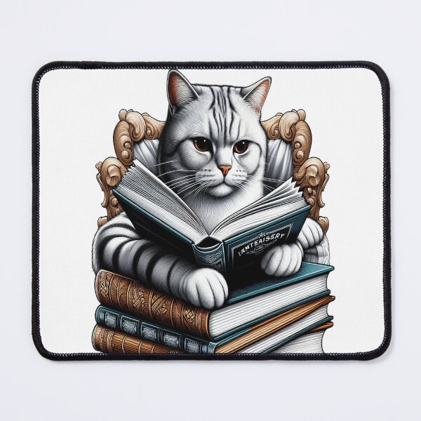 Item preview, Cat Reading book,nerdy designed and sold by GLORY-LIFE.