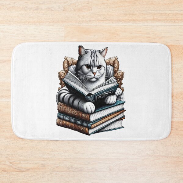 Item preview, Cat Reading book,nerdy designed and sold by GLORY-LIFE.