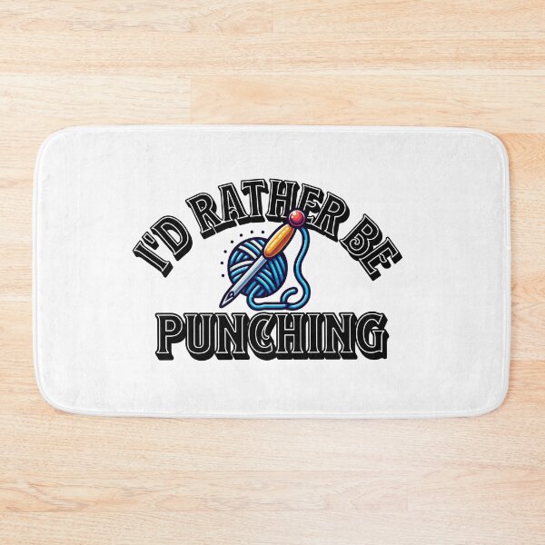 Item preview, I'd Rather Be Punching Punch Needle  designed and sold by retrorascal.