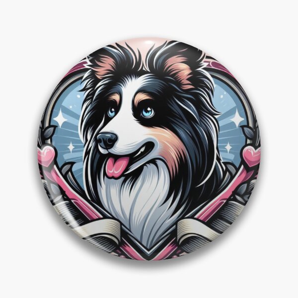 Item preview, Border Collie Tri Color Fancy Herding Dog Valentine's Day Hearts designed and sold by CoffeeIsATrip.