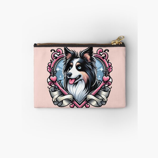 Item preview, Border Collie Tri Color Fancy Herding Dog Valentine's Day Hearts designed and sold by CoffeeIsATrip.