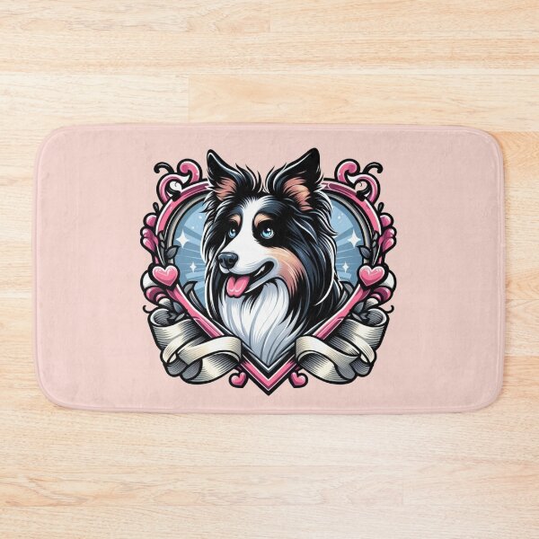 Item preview, Border Collie Tri Color Fancy Herding Dog Valentine's Day Hearts designed and sold by CoffeeIsATrip.