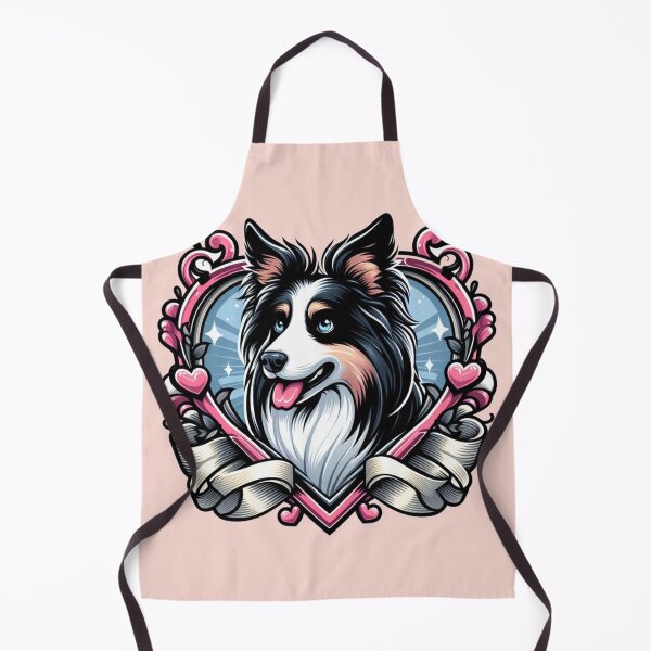 Item preview, Border Collie Tri Color Fancy Herding Dog Valentine's Day Hearts designed and sold by CoffeeIsATrip.