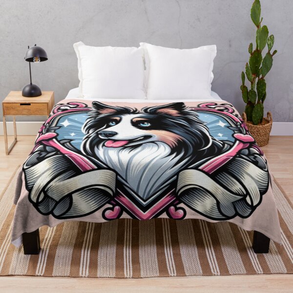 Item preview, Border Collie Tri Color Fancy Herding Dog Valentine's Day Hearts designed and sold by CoffeeIsATrip.