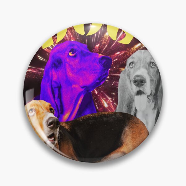 Item preview,  90 Bootleg Basset Hund Funny Retro Style designed and sold by CyberArtistOne.