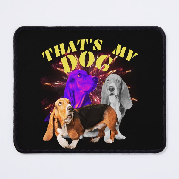 Item preview, 90 Bootleg Basset Hund Funny Retro Style designed and sold by CyberArtistOne.