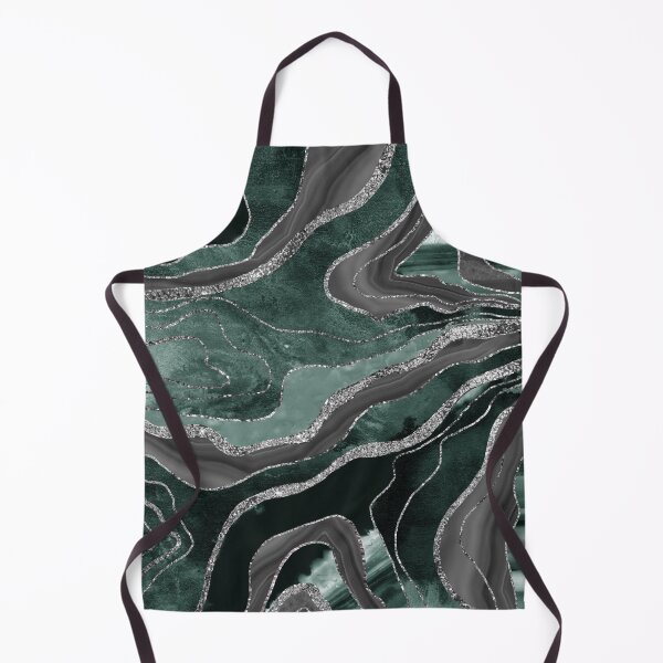 Item preview, Dark Green Black Marble Agate Silver Glam #1 (Photo of Glitter Only - Not Reflective) designed and sold by Anita's & Bella's Art.