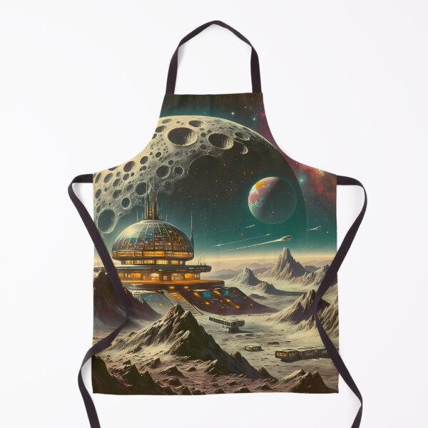Item preview, Galactic Outpost on a Distant Moon designed and sold by LivingArtClips.