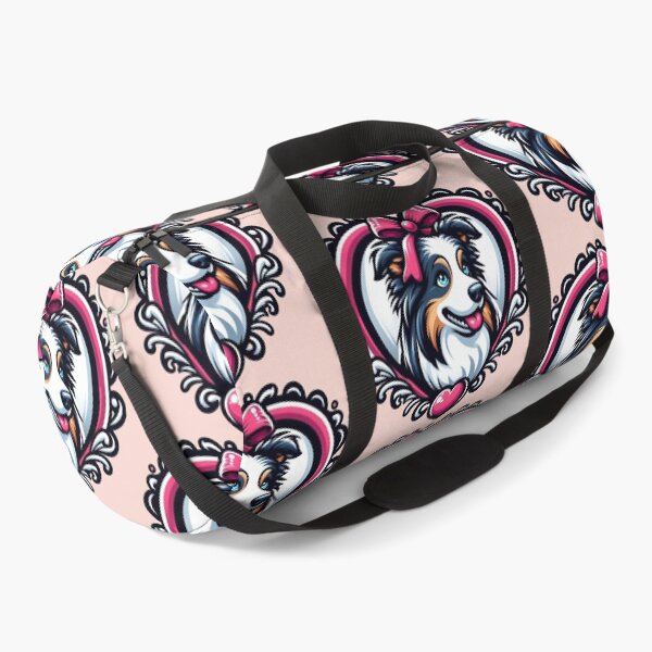 Item preview, Border Collie Tri Color Aussie Herding Dog Valentine's Day Hearts designed and sold by CoffeeIsATrip.