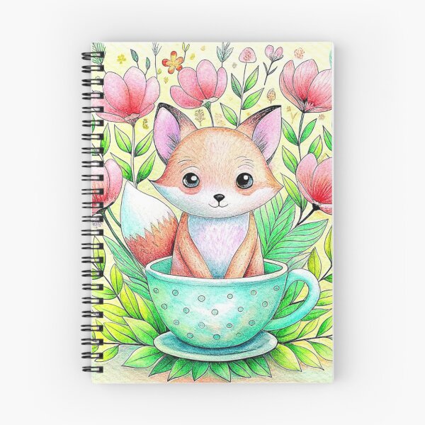 Item preview, Fox in Teacup Serenity designed and sold by CutesyKoala.