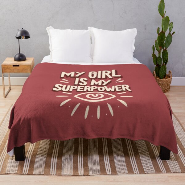 Item preview, My girl is my superpower what is yours designed and sold by BlueGoldArt.