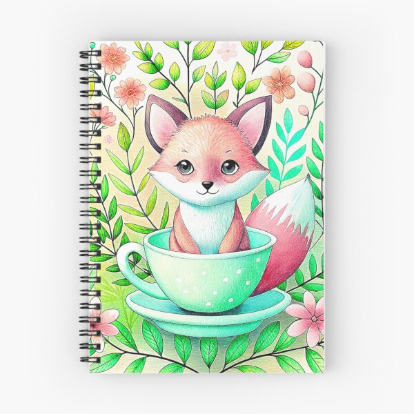 Item preview, Fox in Teacup Serenity designed and sold by CutesyKoala.