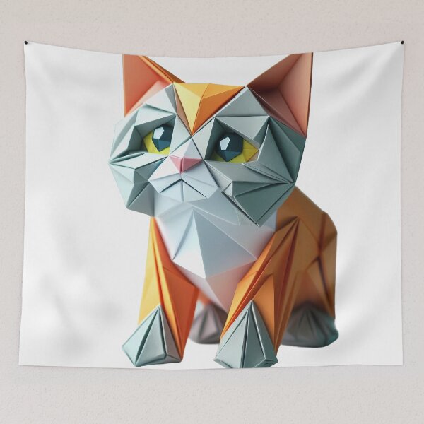 Item preview, Geometric cat designed and sold by Alibeyoglu.