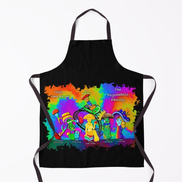 Item preview, The Psychedelic Family, Magic Mushrooms, Rainbow Abstract Art designed and sold by MayGreenAbgrall.