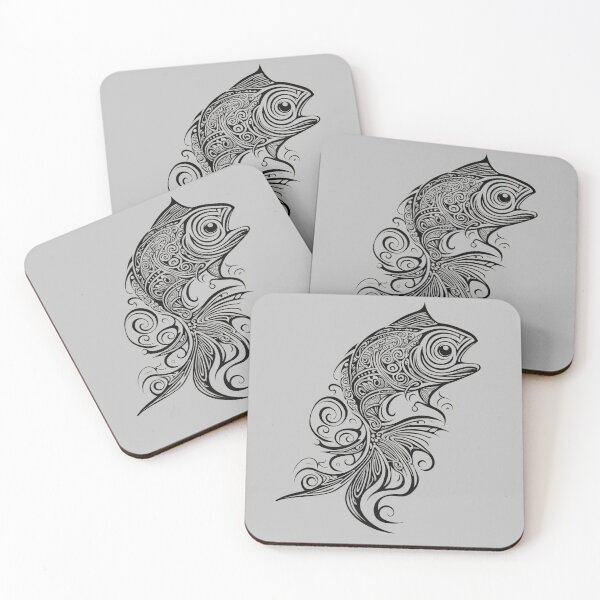 Item preview, Fish: Maori art tattoo designed and sold by WalterGomes.