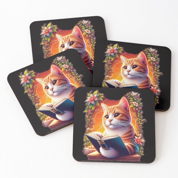 Item preview, Cat Reading book,nerdy designed and sold by GLORY-LIFE.