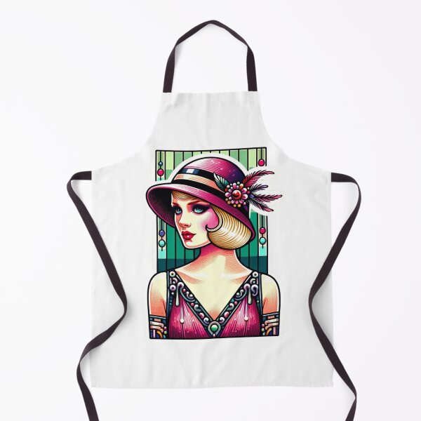 Item preview, Art Deco Flapper - Vintage Sticker Style designed and sold by mymagicstoreus.