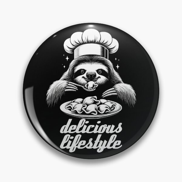 Item preview, Pelmeni sloth delicious lifestyle chef gift designed and sold by Pineapple-Tree.