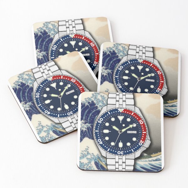 Item preview, The Great Wave off Kanagawa Divers Watch designed and sold by CUTOCARS-SHOP.