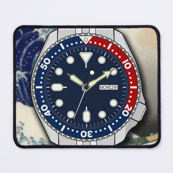 Item preview, The Great Wave off Kanagawa Divers Watch designed and sold by CUTOCARS-SHOP.