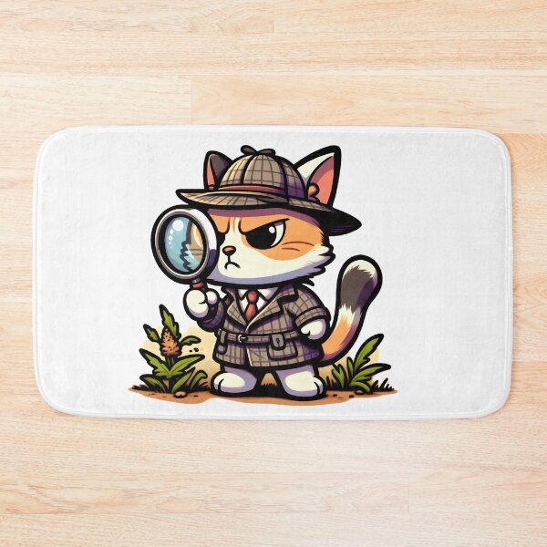Item preview, Paw-some Detective Whiskers designed and sold by AI-Only Creations.
