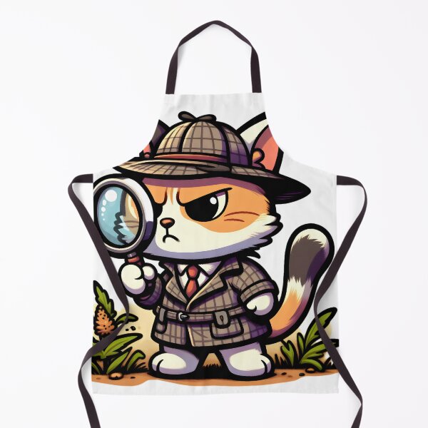 Item preview, Paw-some Detective Whiskers designed and sold by AI-Only Creations.